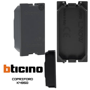 Falso polo 1 modulo bticino living now k4950 nero