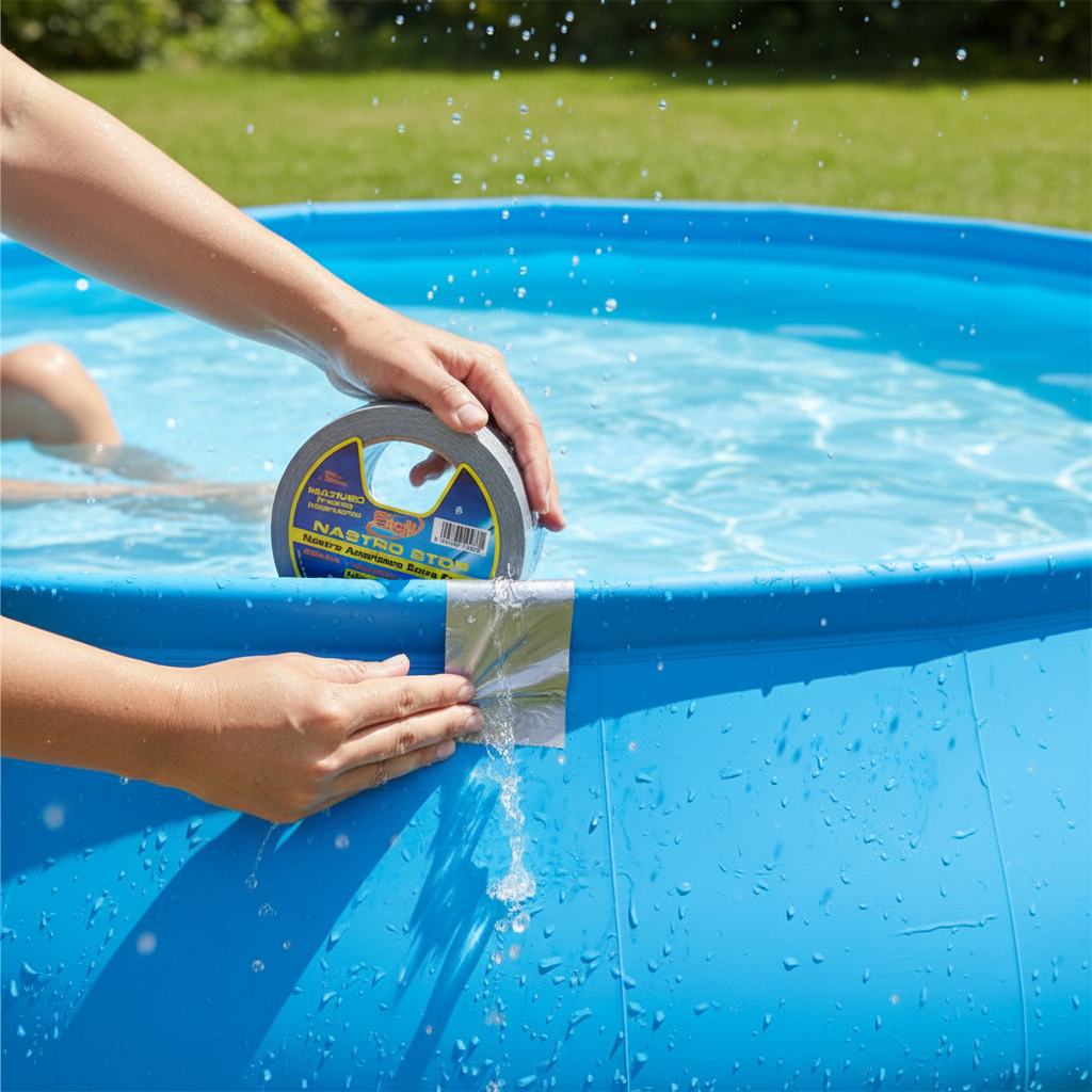 Nastro stop argento rinforzato multiuso impermeabile 25 m x 50 mm