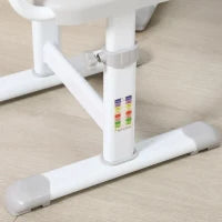 Banco Scuola per Bambini 6-12 Anni con Sedia e Altezza Regolabile, Piano Inclinabile, 66x47x52-77 cm, Grigio