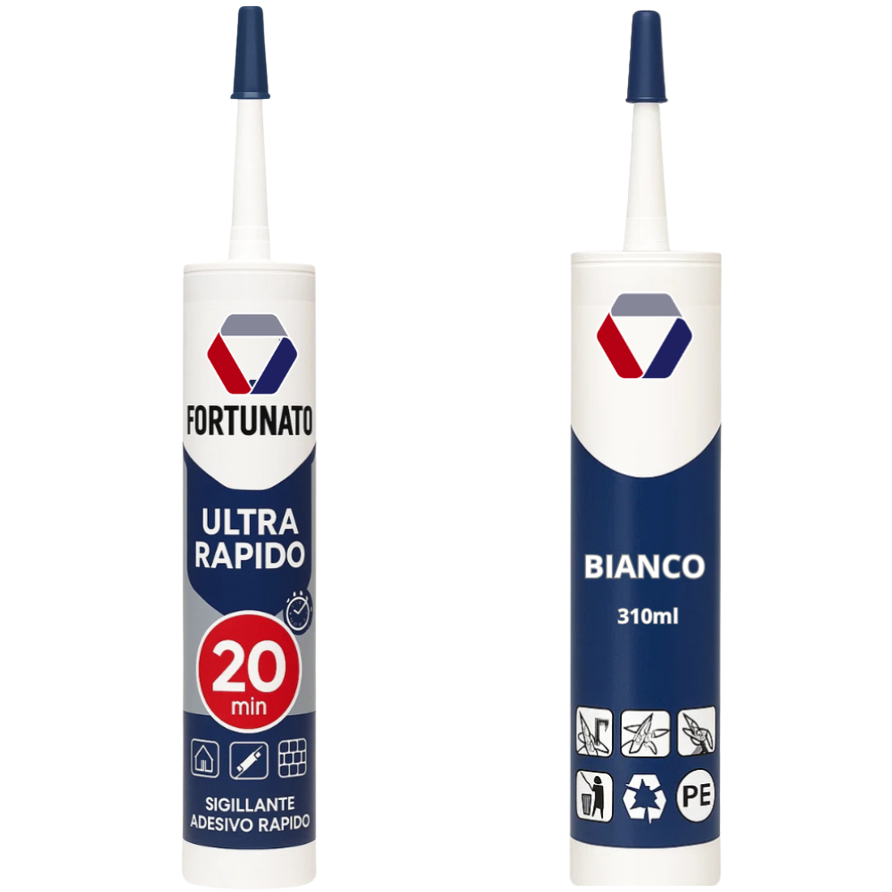 Fortunato silicone acrilico verniciabile bianco impermeabilizzante 310 ml