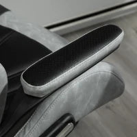 Sedia da Ufficio Poltrona Gaming, Ergonomica con Schienale Alto, Girevole e Altezza Regolabile, Nero e Grigio