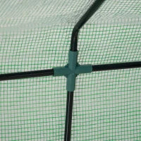 Serra per Piante Orto con 2 Coperture in PE e PVC, Struttura in Acciaio - Verde 180x90x90cm