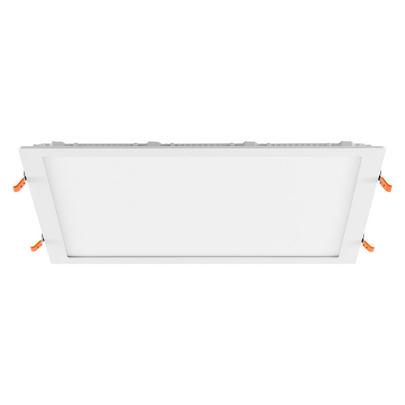 Faretto LED incasso pannello quadrato slim DMX RGB multicolore luce calda 24V impermeabile cromoterapia box doccia bagno 37W foro 380x380