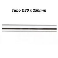 Tubo liscio cromato diametro 30 x 250mm