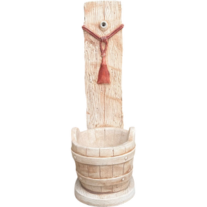 Fontana giardino calcestruzzo cemento senza rubinetto 29x36xh.89cm modello corda