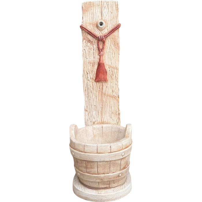 Fontana giardino calcestruzzo cemento senza rubinetto 29x36xh.89cm modello corda