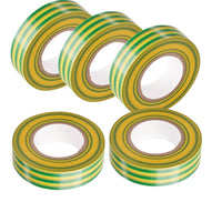 Kit nastro isolante in pvc autoestinguente multicolore per impianti sicuri *** colore giallo/verde, dimensioni 15 mm ...