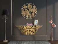 Pannello In Ferro Jungle Round cm Ø 80X6.5