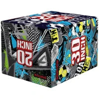 Plyo Box 3 Altezze Jumping Box Antiscivolo per Casa e Palestra, 76x61x51cm, Multicolore