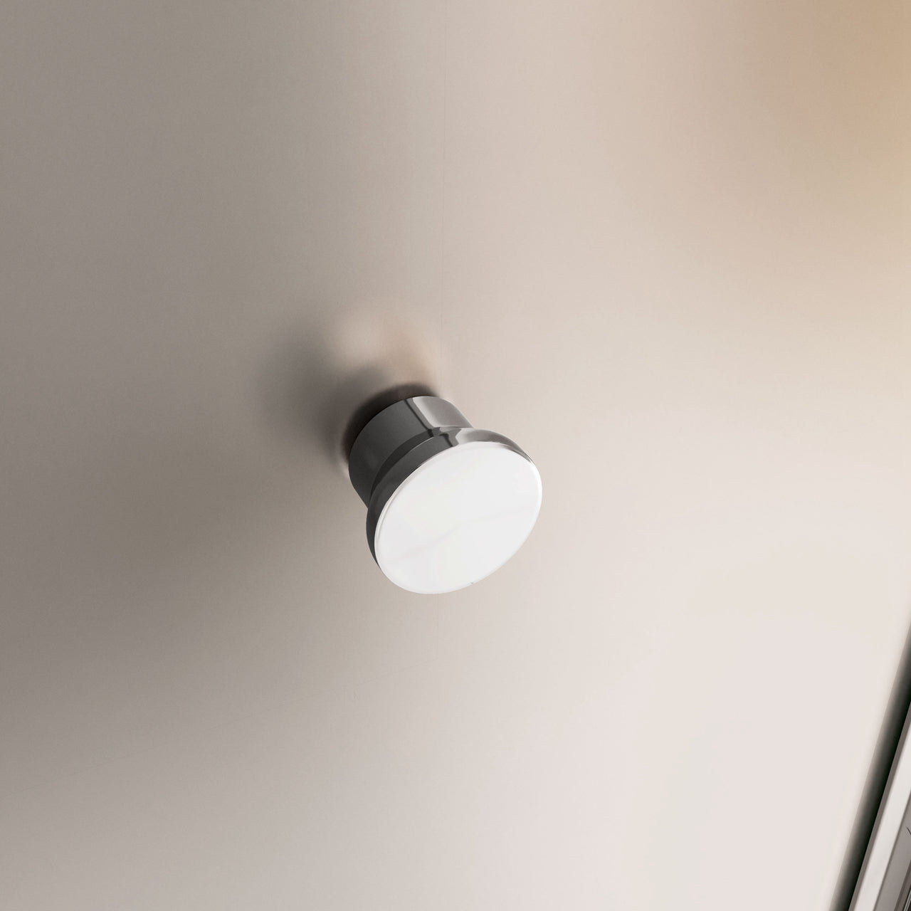 185cm Box Doccia Angolare Porta a Soffietto con Parete Fissa 90x80cm in Vetro Temperato Satinato Opaco 5 mm Profilo Cromato Lucido