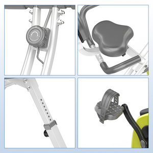 Cyclette reclinabile con schienale - RATTANTREE - con 8 livelli di resistenza regolabili - Verde