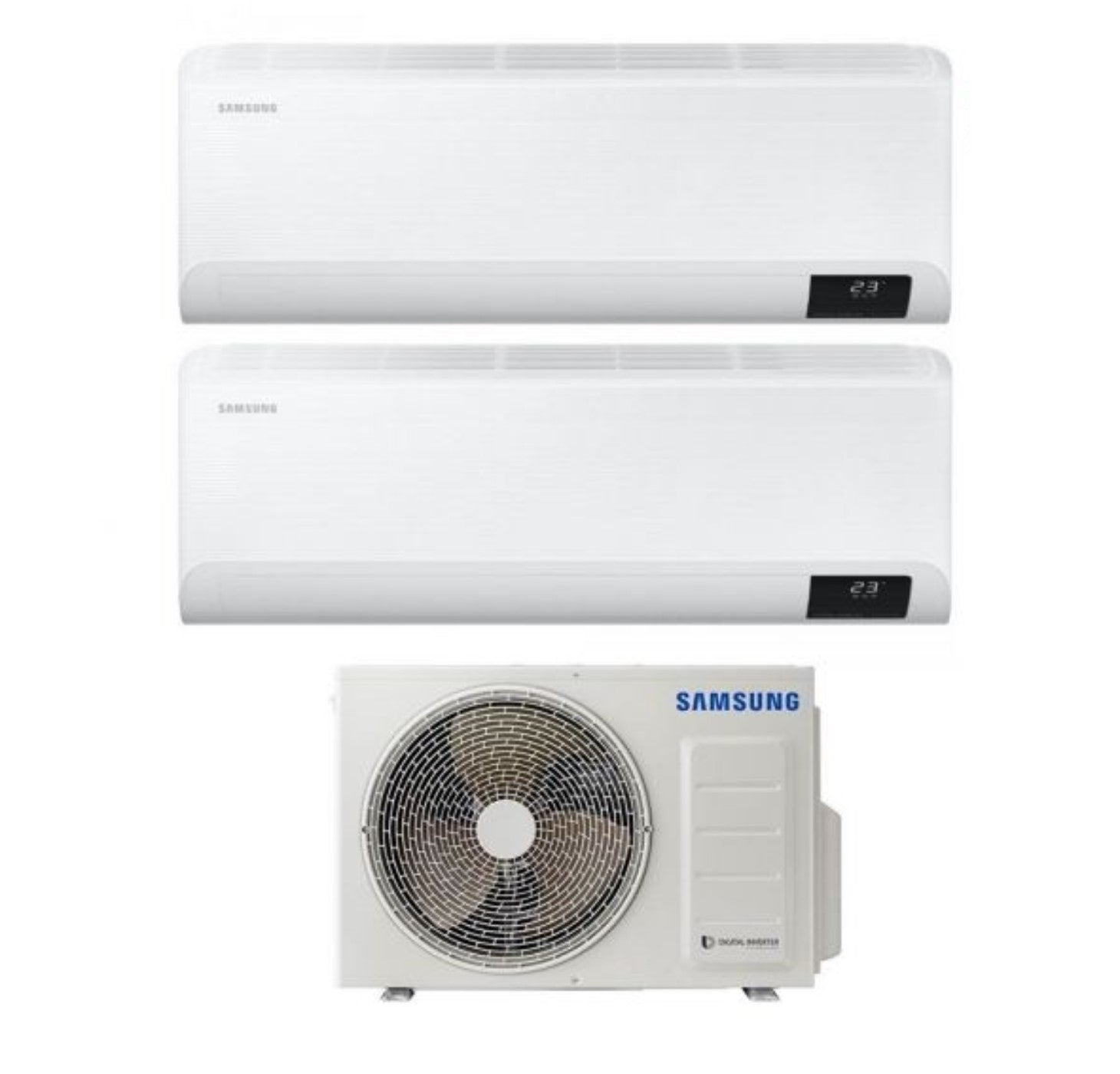 Climatizzatore Condizionatore Dual Split Inverter Samsung serie CEBU 9+12 con con AJ040TXJ2KG/EU R-32 Wi-Fi Integrato 9000+12000