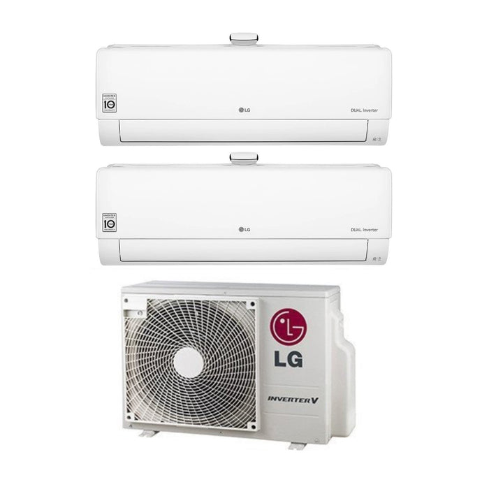 Climatizzatore Condizionatore LG Dual Split Inverter serie ATMOSFERA 9+9 con MU2R17 R-32 Wi-Fi Integrato 9000+9000
