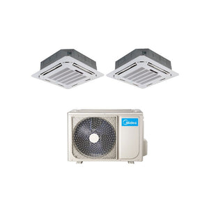 Climatizzatore Condizionatore dual Split MIDEA Cassetta 4 Vie R-32 9000+9000 con M20-18FN8-Q - NEW 9+9