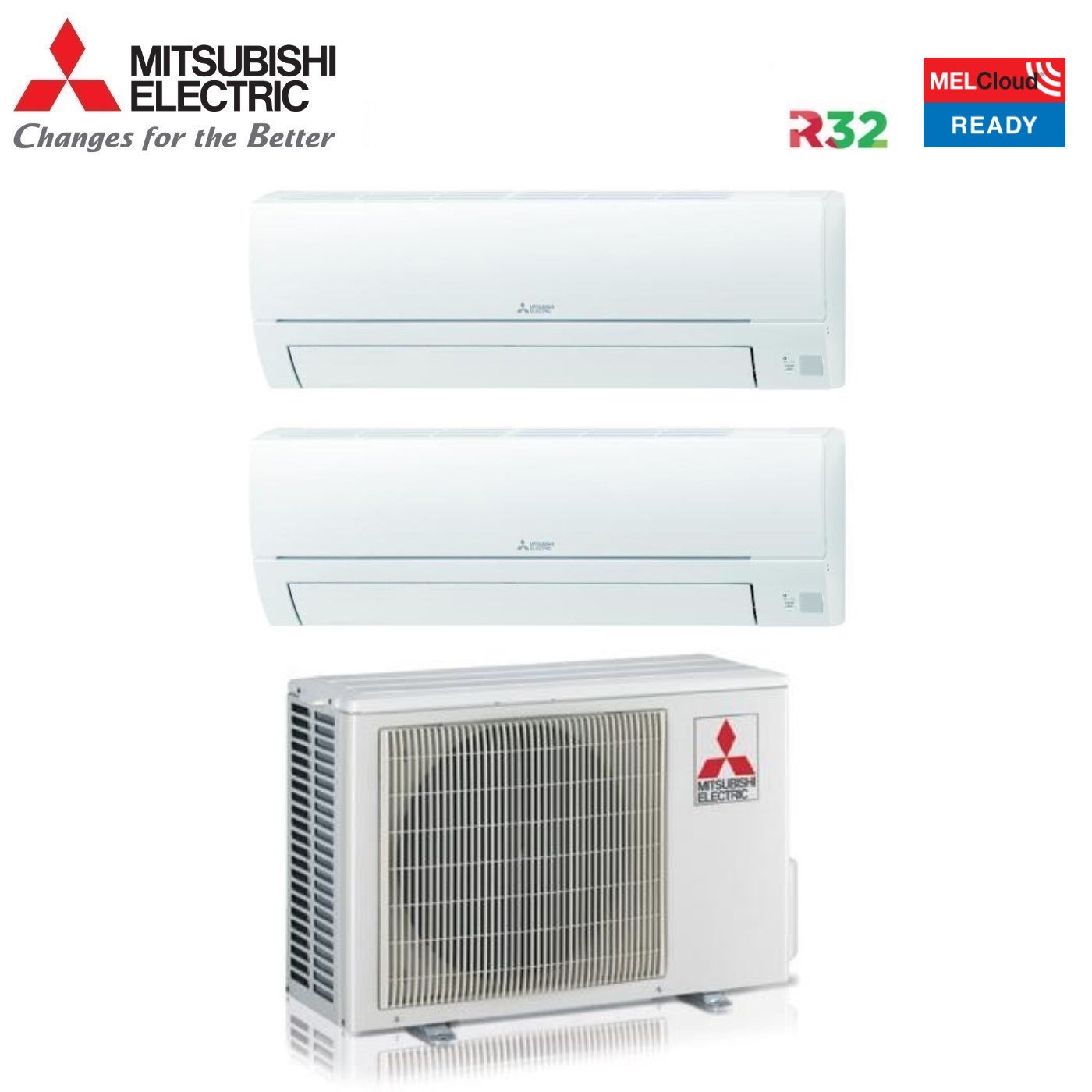 Condizionatore Mitsubishi Electric Dual Split Smart Hr 9+9 con MXZ-2HA50VF R-32 Wi-Fi Optional