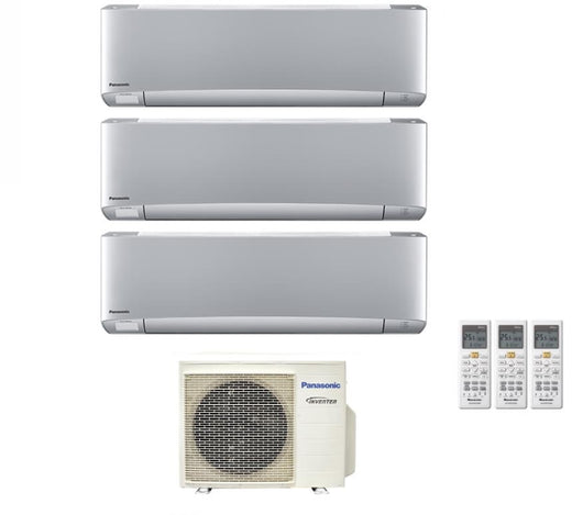 Condizionatore Trial Split Panasonic Etherea Silver 9+9+12 con CU-3Z52TBE R-32 Wi-Fi Integrato