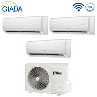 Condizionatore Trial Split Ferroli GIADA M 9+9+12 con 21-3 R-32 Wi-Fi Integrato