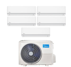 Climatizzatore Condizionatore Midea Penta Split Inverter serie ELEGANCE 9+9+9+9+9 con M5OE-42HFN8-Q R-32 Wi-Fi Optional 9000+9000+9000+9000+9000