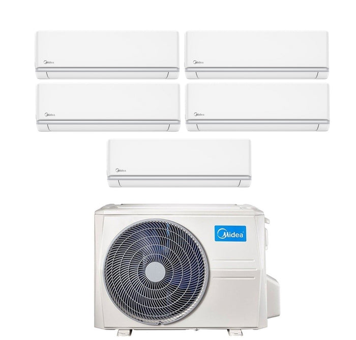 Climatizzatore Condizionatore Midea Penta Split Inverter serie ELEGANCE 9+9+9+9+9 con M5OE-42HFN8-Q R-32 Wi-Fi Optional 9000+9000+9000+9000+9000