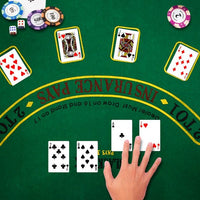 Set da poker con 500 fiches valigetta da poker per 2-4 giocatori con serratura in alluminio giochi di carte dadi 20_0007490