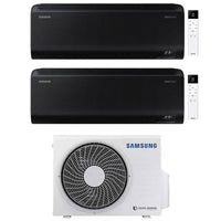 Condizionatore Samsung Dual Split Inverter serie WINDFREE BLACK 9+9 con AJ040TXJ2KG R-32 Wi-Fi Integrato 9000+9000
