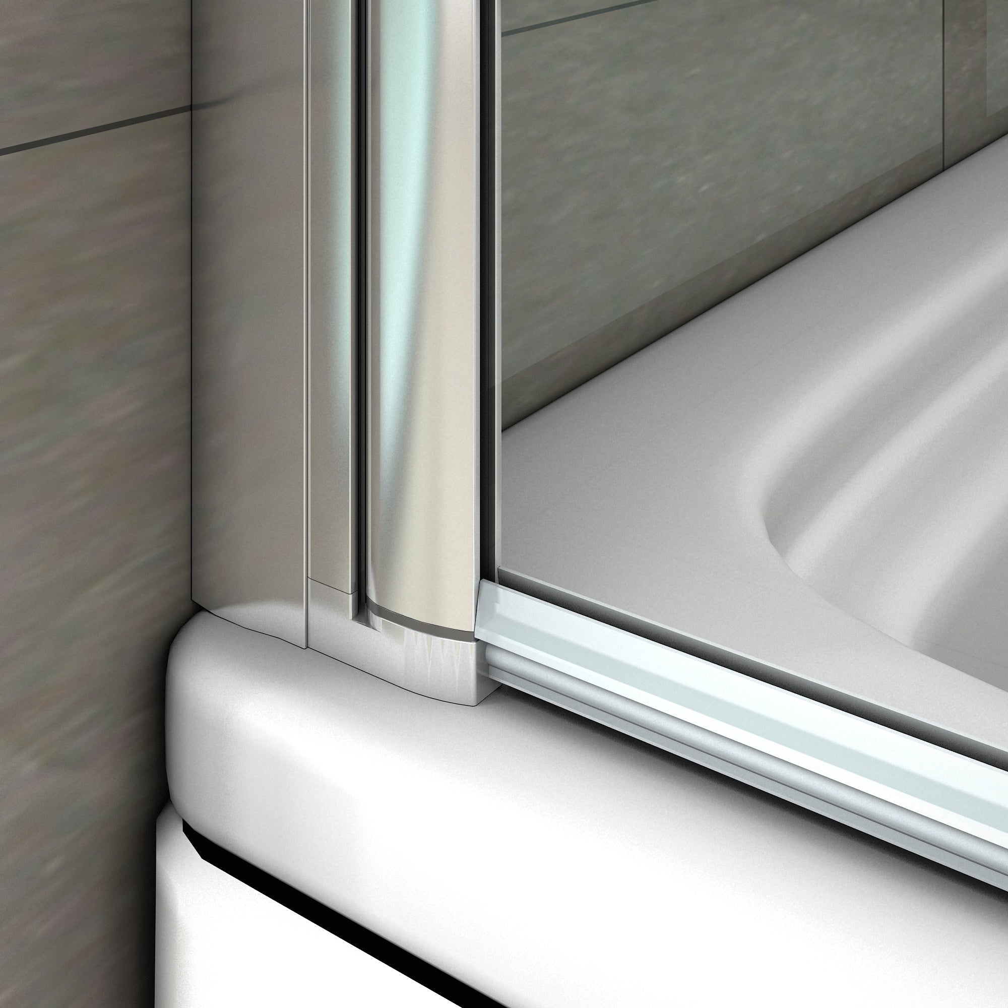 Parete Da Vasca Bagno Sopravasca Due Ante Movibili Pieghevoli Vetro 6 mm Temperato Anticalcare 120x140 cm