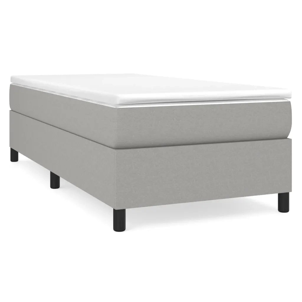 Struttura Letto a Rete a Molle Grigio Chiaro 100x200 cm Tessuto 3120838