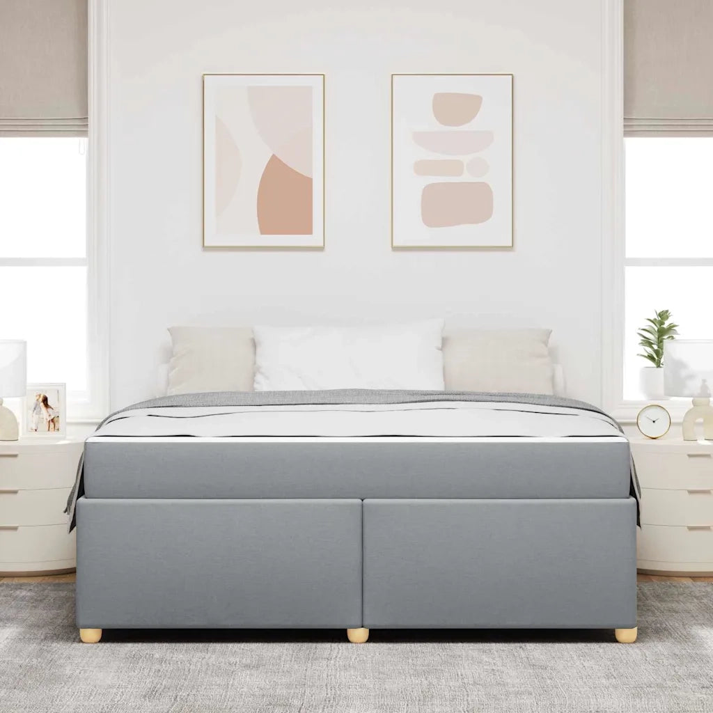 Struttura del letto Grigio chiaro 180 x 200 cm Tessuto 3399370