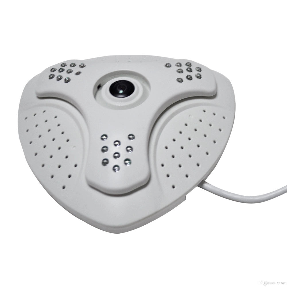 Trade Shop - Telecamera Panoramica Fish Eye 360° Gradi Digitale Ahd Led Grandangolo Soffitto -