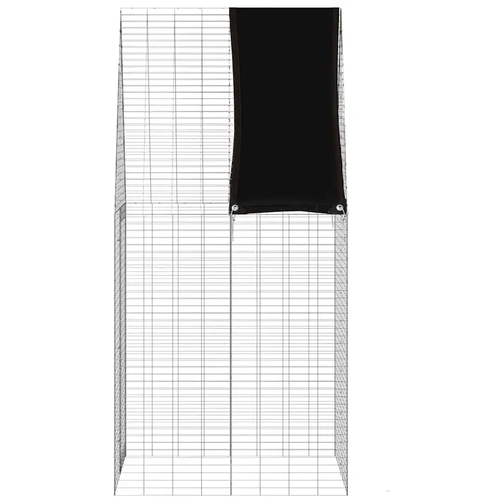 Gabbia per Conigli Argento 100 x 100 x 210 cm Acciaio zincato 42019245