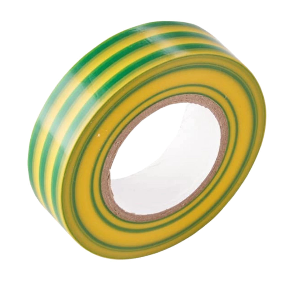 Kit nastro isolante in pvc autoestinguente multicolore per impianti sicuri *** colore giallo/verde, dimensioni 15 mm ...