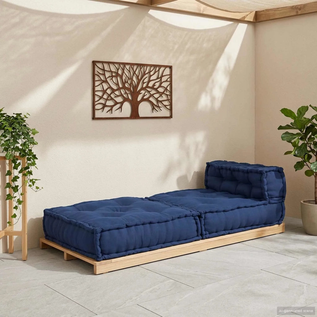 Unit¨¤ di Divano Modulare Indaco 70 x 70 x 56 cm Tessuto CFW8145261