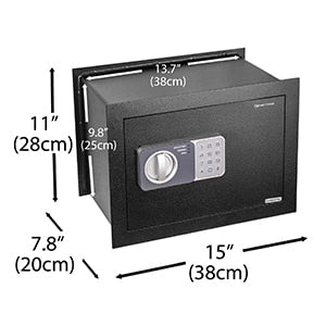Genie Hand Cassaforte a Tempo Anti Rapina con Serratura B-Class 20x38x28 cm