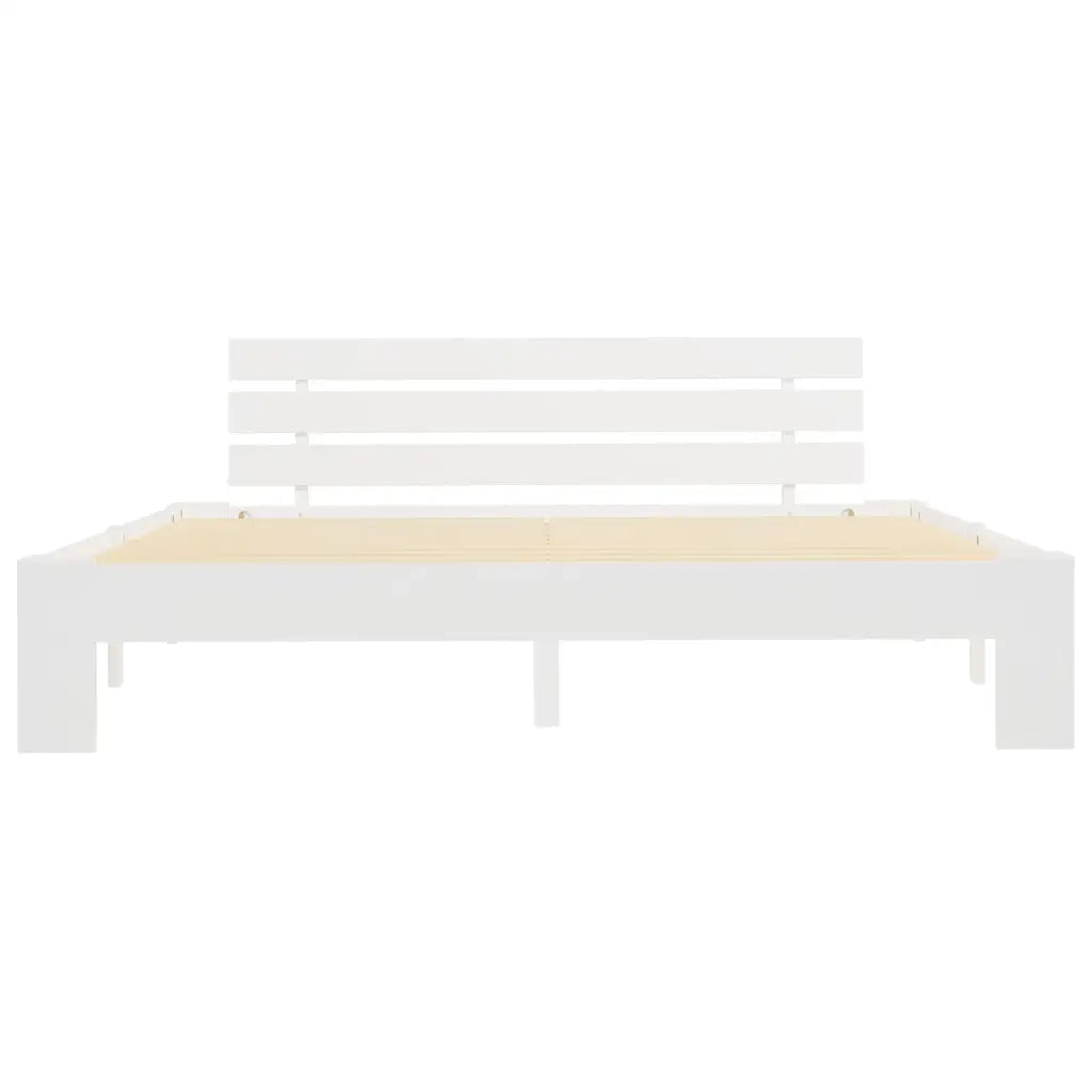 Giroletto senza Materasso Bianco 180x200 cm Legno Massello Pino 283159