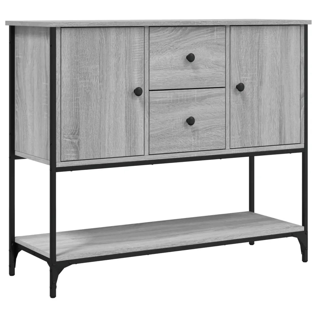 Credenza Grigio Sonoma 100x36x85 cm in Legno Multistrato 835557