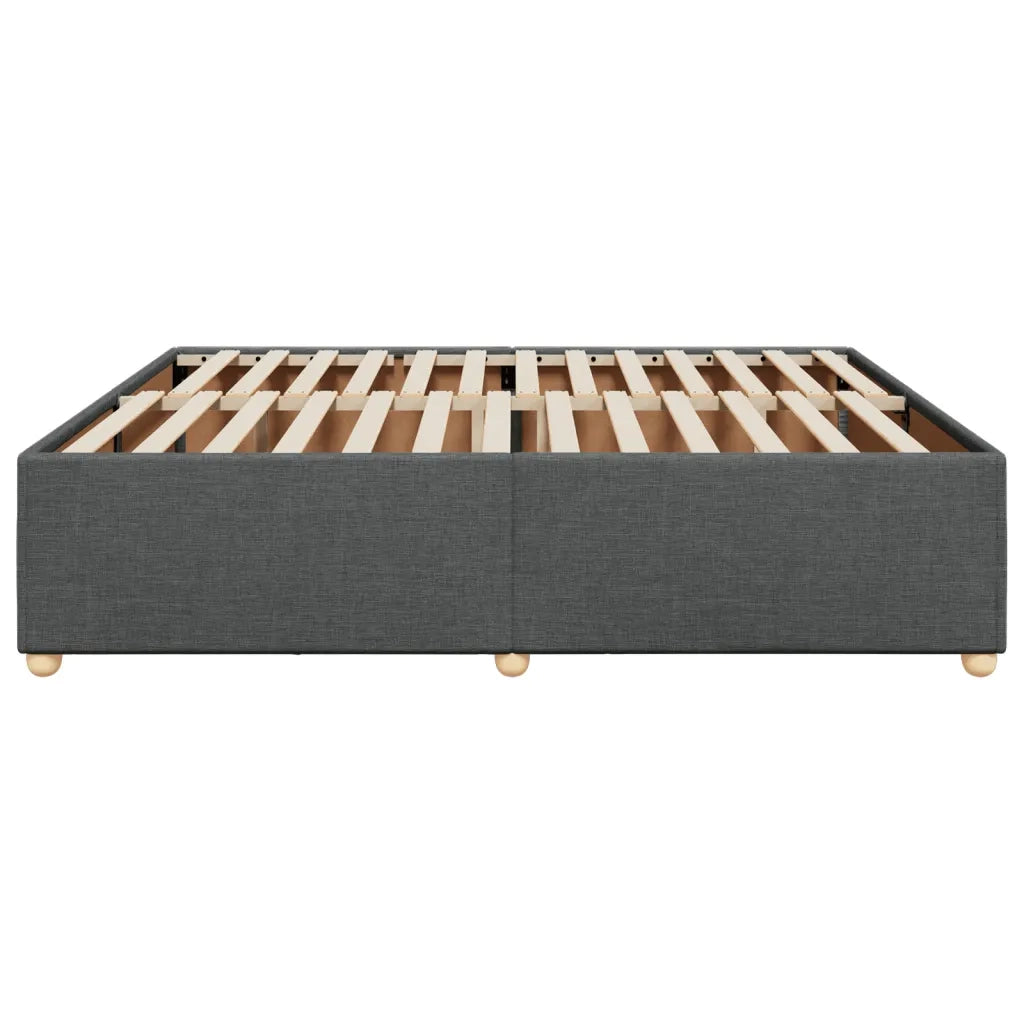 Giroletto senza Materasso Grigio Scuro 200x200 cm Tessuto 3284758