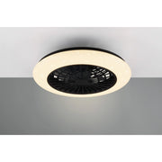 VENTILATORE PLAFONIERA LED STRALSUND 50CM 20W NERO