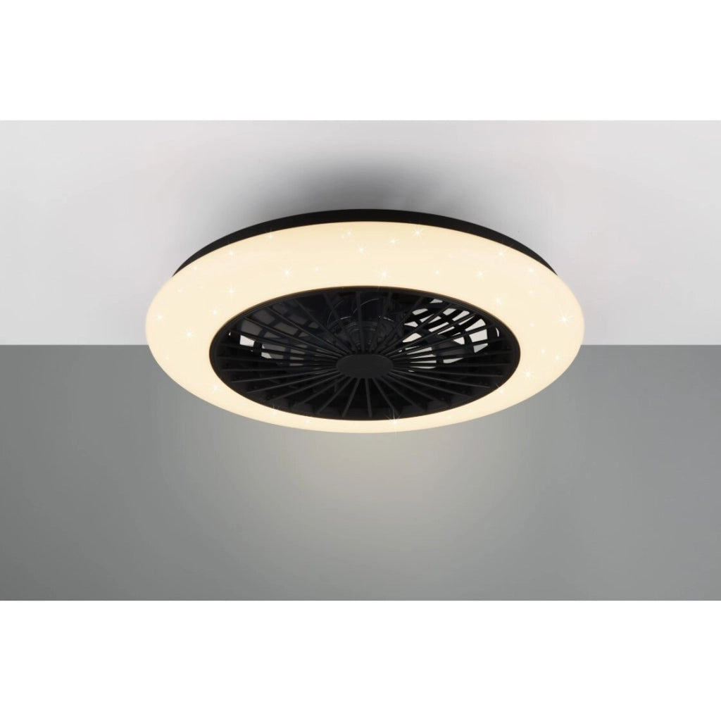 VENTILATORE PLAFONIERA LED STRALSUND 50CM 20W NERO