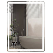 Specchio da Bagno con LED e Antiappannante ¨C zephmum ¨C Bianco 60x80x4 cm