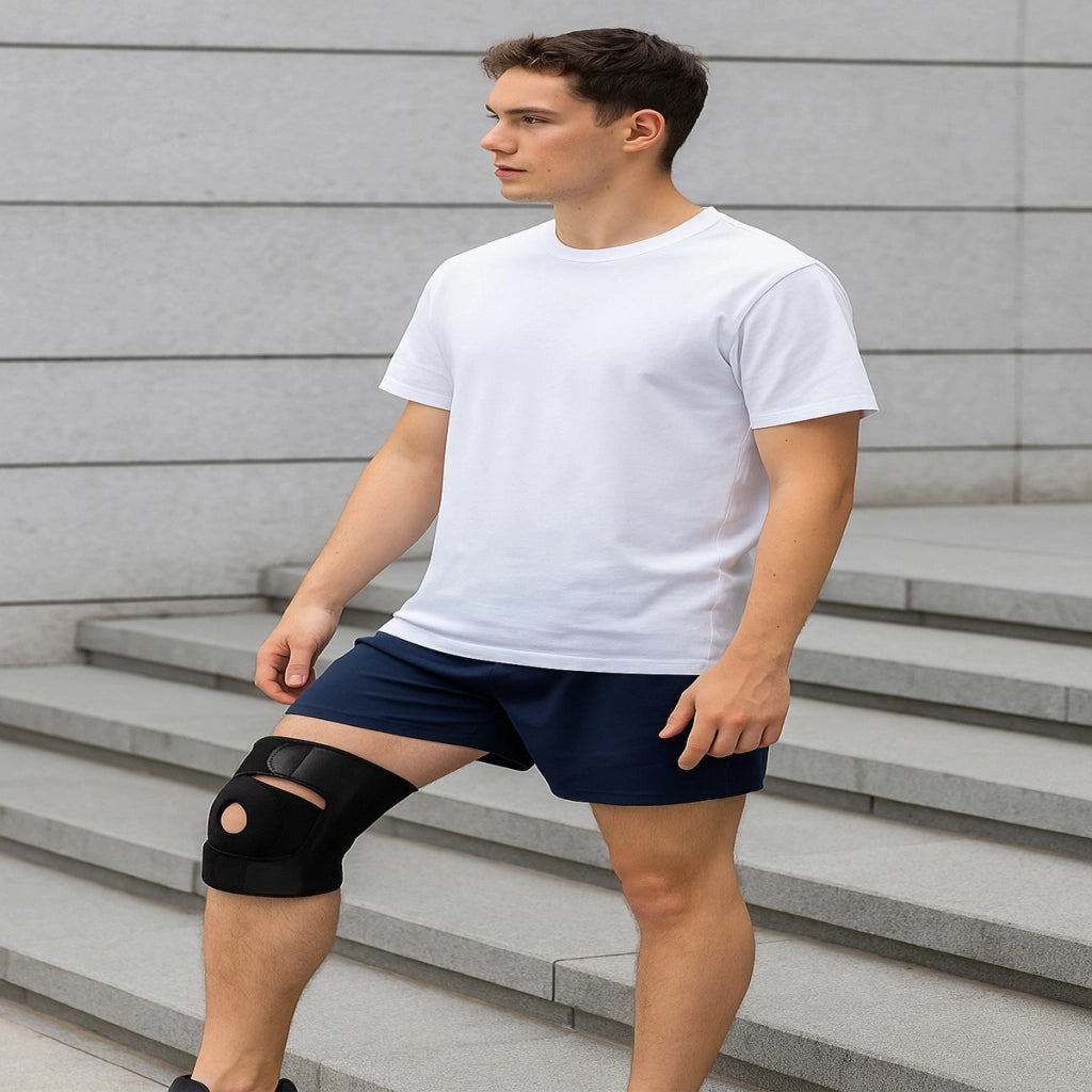 GINOCCHIERA SPORTIVA ELASTICA ORTOPEDICA PROTEZIONE LEGAMENTI DOLORE 90122
