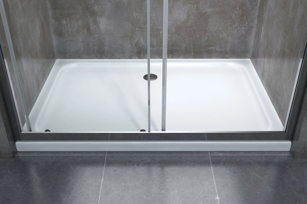 Porta doccia vetro 6 mm per installazione in nicchia Altezza 190 cm installazione reversibile cm 125-130