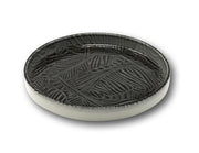 Set 6 Pezzi Piatti da Tavola in Porcellana Breath Nero Oslo 28 cm Saturnia