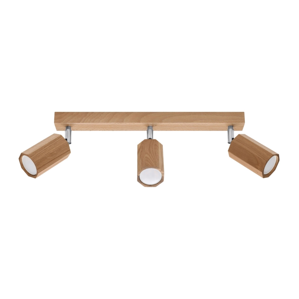Plafoniera RUVANO 3luci rovere scuro GU10 Pure Lume