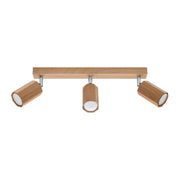Plafoniera RUVANO 3luci rovere scuro GU10 Pure Lume