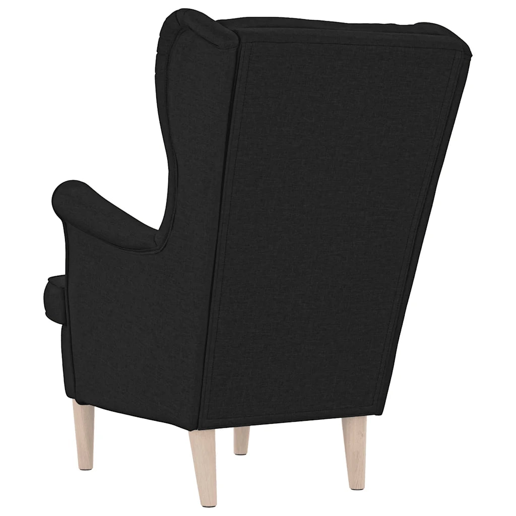 Divano Sedia-Poltrona Nera 74x84x100 cm in Tessuto