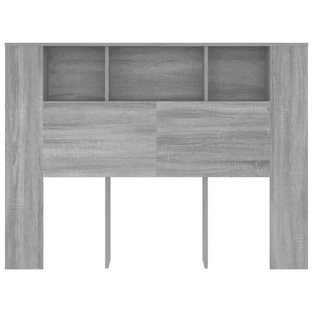 Testiera con Scomparti Grigio Sonoma 140x18,5x104,5 cm