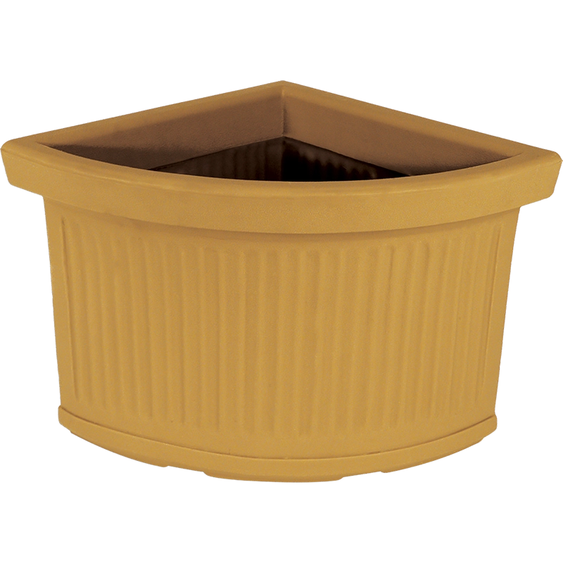 Vaso Fioriera angolare decorativa classica tradizionale 40x40 H34 in polimero resistente impruneta per piante per giardini e terrazze - Made in Italy