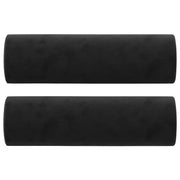 Cuscini Decorativi 2 pz Nero ?15x50 cm in Velluto CFW7891031