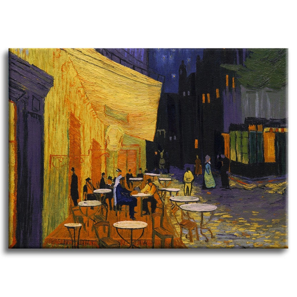 Quadro Canvas su telaio in legno Night Cafee - Van Gogh Misura: 140x100 cm