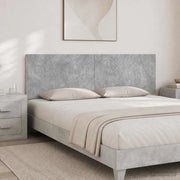 Testiera da Muro HOORN Grigio Cemento Legno ingegnerizzato 897368